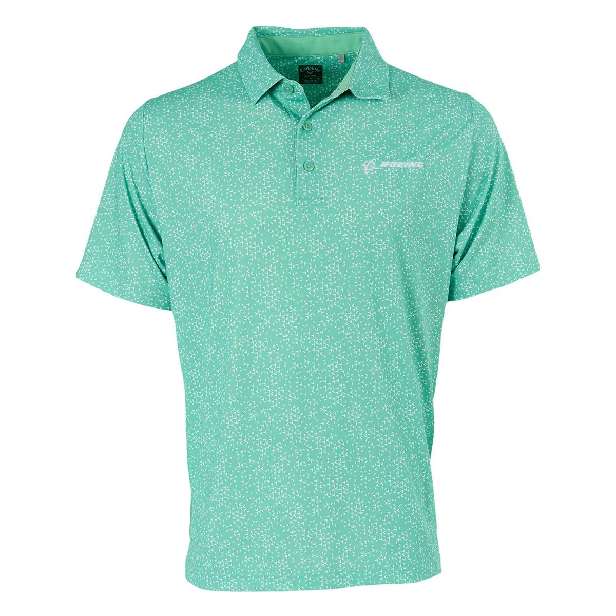 Callaway Boeing Men’s All Over Chevron Print Polo - Image 3